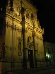 Lecce Cathedral at night