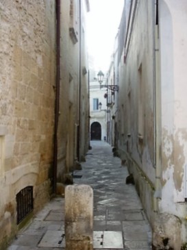 Narrow street in Lecce